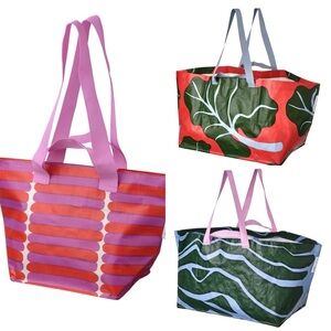 Set of Three (3) Marimekko for Ikea Bastua Bags